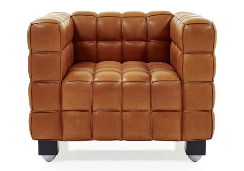 Kubus Armchair Wittmann DOMO 20th century furniture icon leather Chesterfield