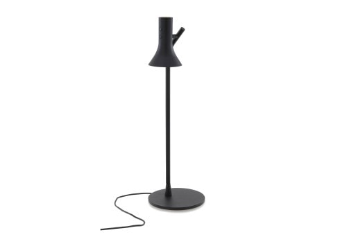 Asha black cylinder shape table lamp Ligne Roset