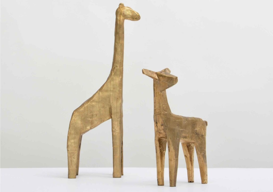 Pulpo Deer and Giraffe Statuette