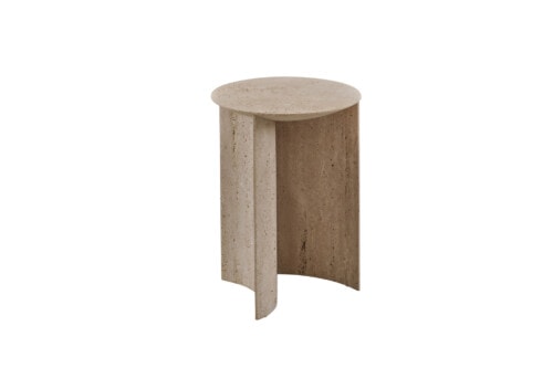 Ligne Roset: Apuso Occasional Table travertine side table DOMO