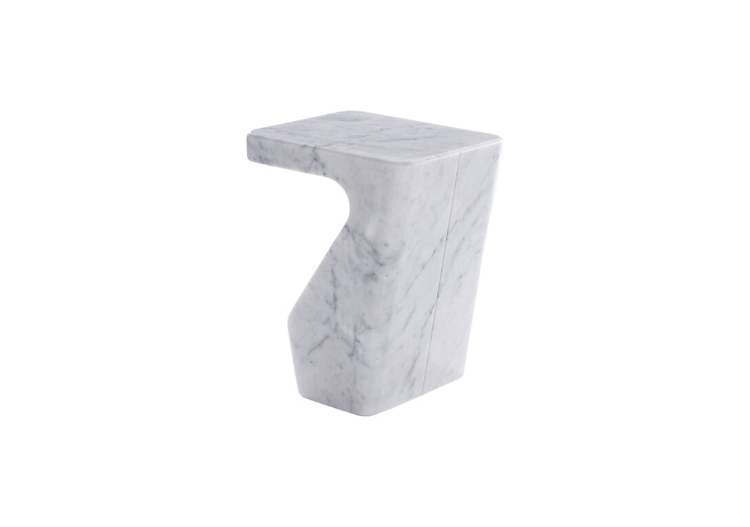 Ligne Roset: Stump Occasional Table in White Marble